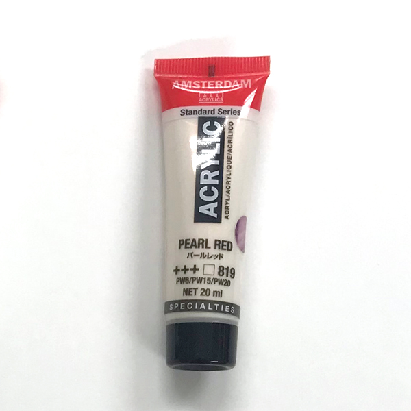 アムステルダムアクリリックカラー20ml 819 パールレッド