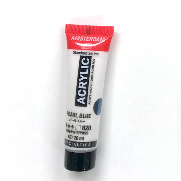 アムステルダムアクリリックカラー20ml 820 パールブルー