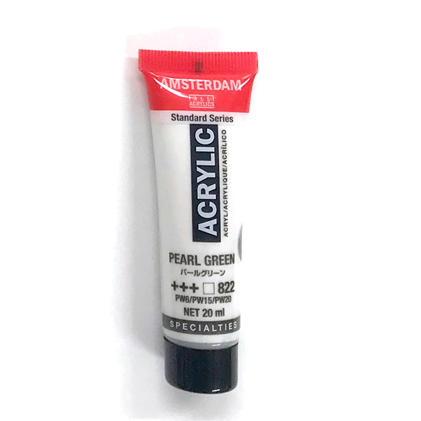 アムステルダムアクリリックカラー20ml 822 パールグリーン