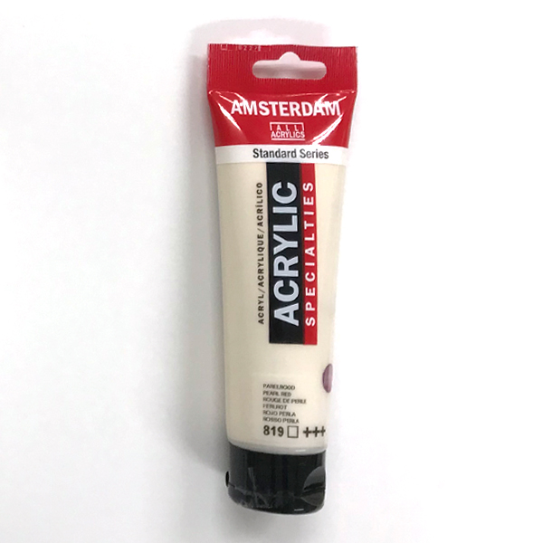 アムステルダムアクリリックカラー120ml 819パールレッド