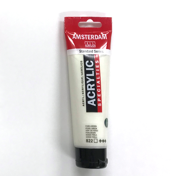 アムステルダムアクリリックカラー120ml 822パールグリーン