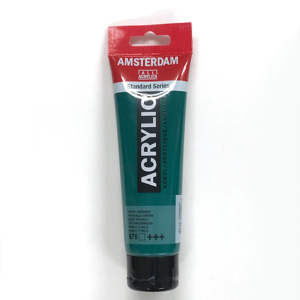 アムステルダムアクリリックカラー120ml 675フタログリーン