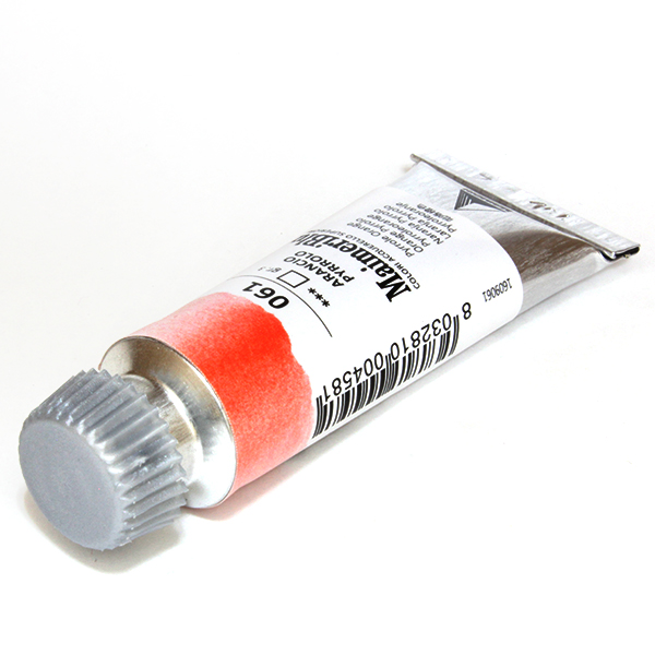 マイメリブルー水彩絵具 061ピロールオレンジ(12ml)