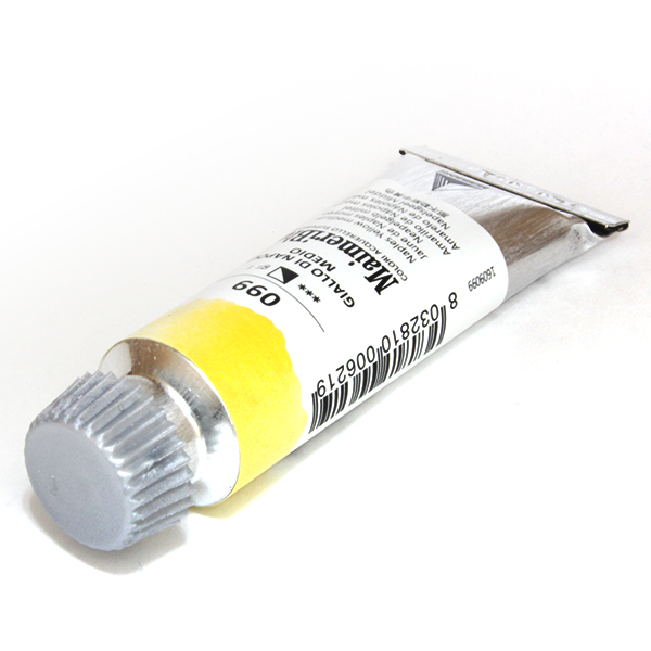 マイメリブルー水彩絵具 099ネープルスイエローミディアム(12ml)