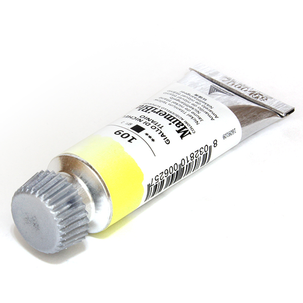マイメリブルー水彩絵具 109ニッケルチタニウムイエロー(12ml)