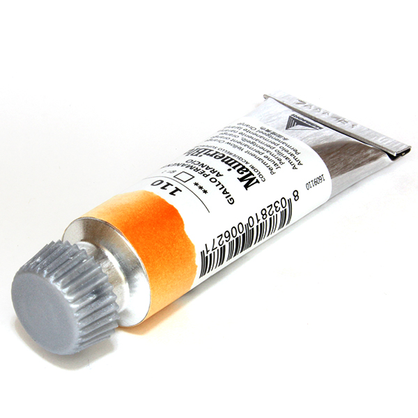 マイメリブルー水彩絵具 110パーマネントイエローオレンジ(12ml)