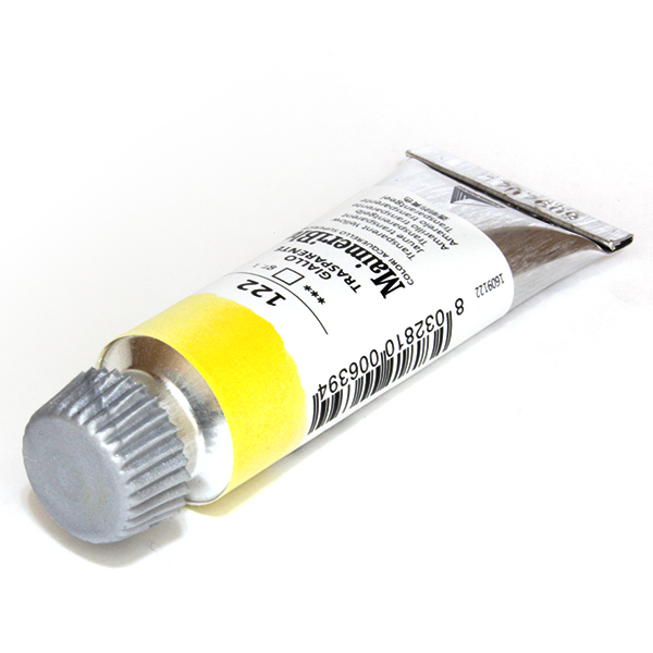 マイメリブルー水彩絵具 122トランスペアレントイエロー(12ml)