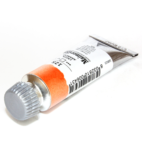 マイメリブルー水彩絵具 125オレンジレーキ(12ml)