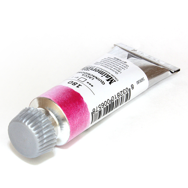マイメリブルー水彩絵具 180キナクリドンレーキ(12ml)