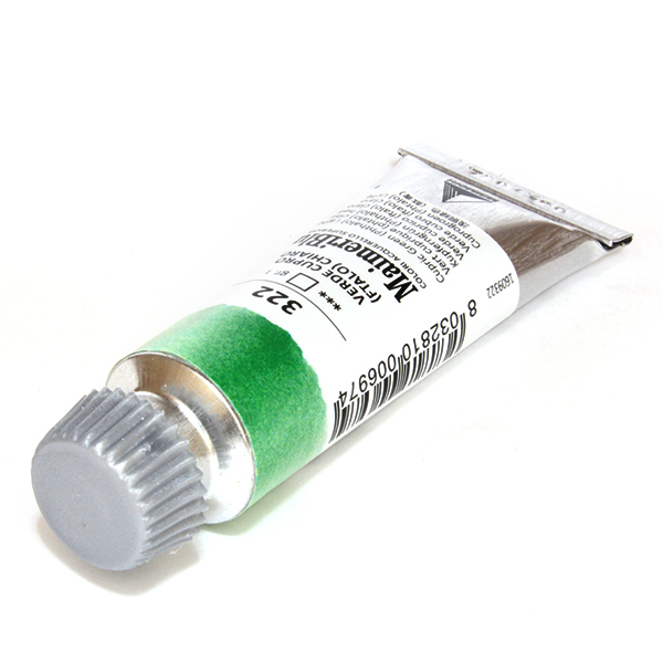 マイメリブルー水彩絵具 322キュープリクグリーン(フタロ)ライト(12ml)