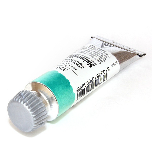 マイメリブルー水彩絵具 324キュープリクグリーン(フタロ)ディープ(12ml)