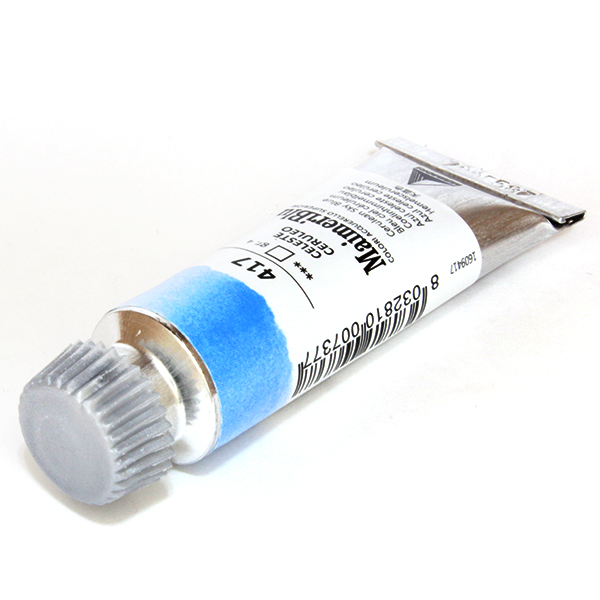 マイメリブルー水彩絵具 417セルリアンスカイブルー(12ml)
