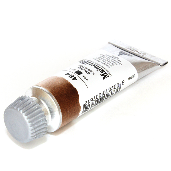 マイメリブルー水彩絵具 484バンダイクブラウン(12ml)