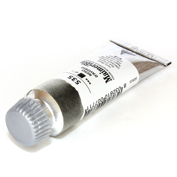 マイメリブルー水彩絵具 535アイボリーブラック(12ml)