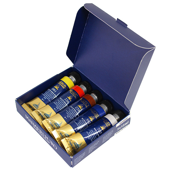 【取寄品】マイメリ ピューロ油絵具 イントロセット【5本組】(15ml)