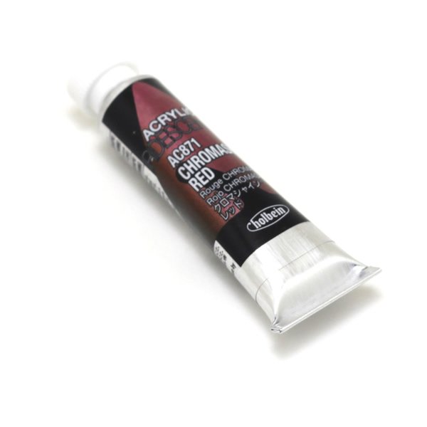 ホルベイン アクリリックカラーイリデッセンス AC871 クロマシャイン レッド (5ml)