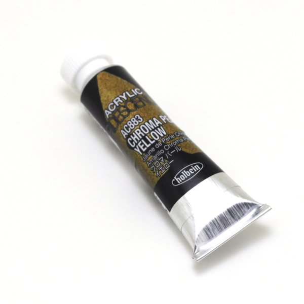 ホルベイン アクリリックカラーイリデッセンス AC883 クロマパール イエロー(5ml)