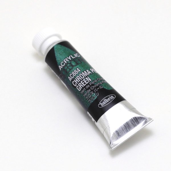 ホルベイン アクリリックカラーイリデッセンス AC884 クロマパール グリーン (5ml)