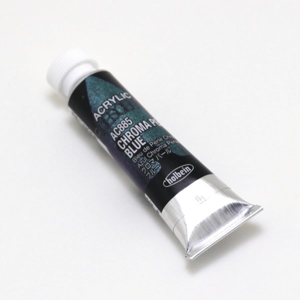 ホルベイン アクリリックカラーイリデッセンス AC885 クロマパール ブルー(5ml)