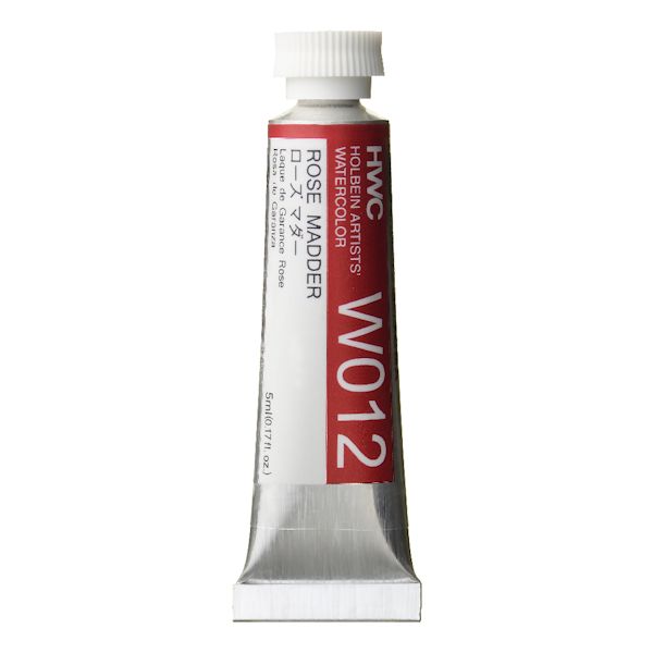 ホルベイン透明水彩絵具 W012 ローズマダー (2号)
