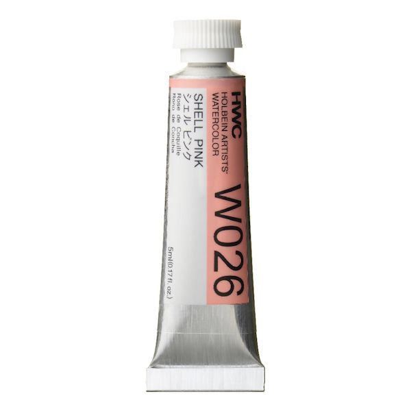 ホルベイン透明水彩絵具 W026 シェルピンク (2号)