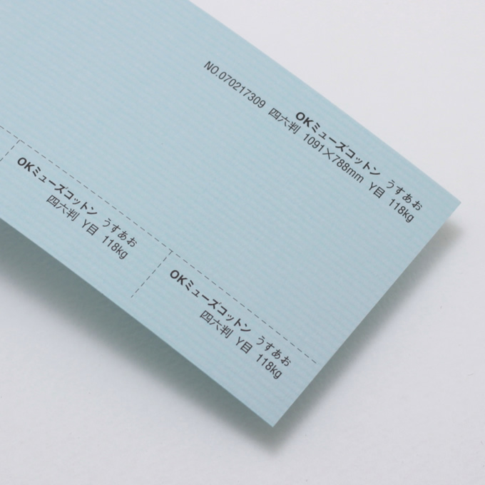 OKミューズコットン 厚口 <118kg> うすあお