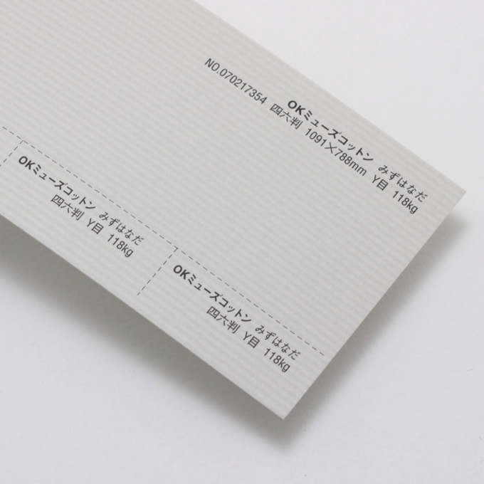 【お取り寄せ色】 OKミューズコットン 厚口 <118kg> みずはなだ