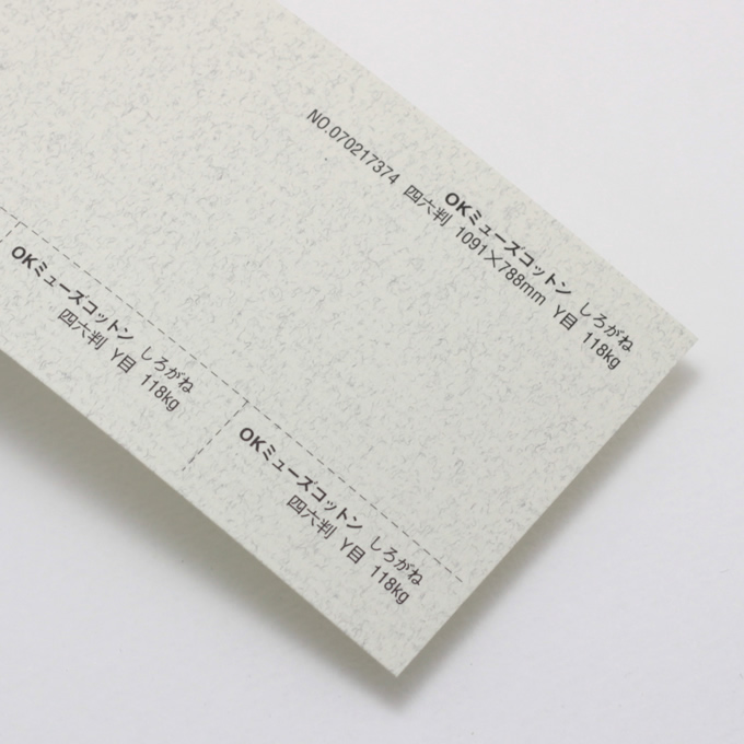 OKミューズコットン 厚口 <118kg> しろがね