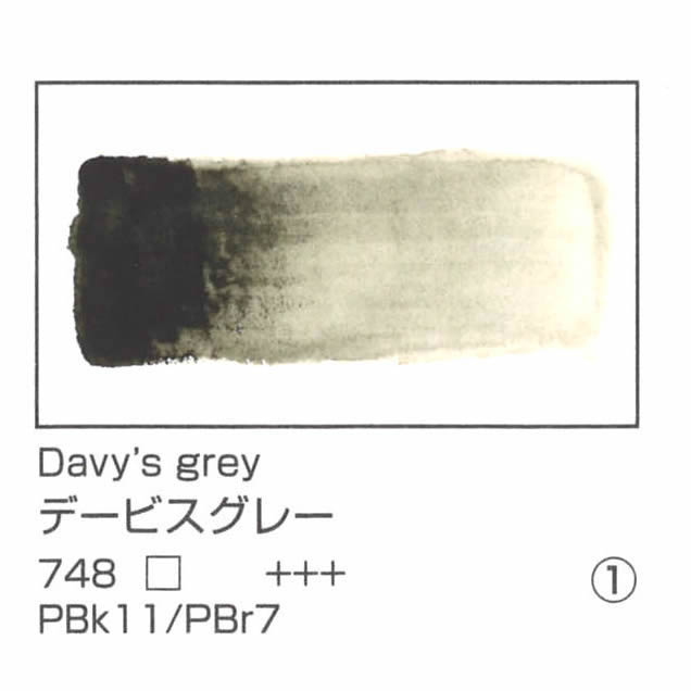 レンブラント水彩絵具 10ml 748 デービスグレー