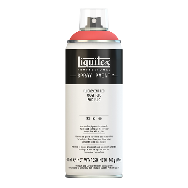リキテックス スプレーペイント 092 蛍光レッド (400ml)