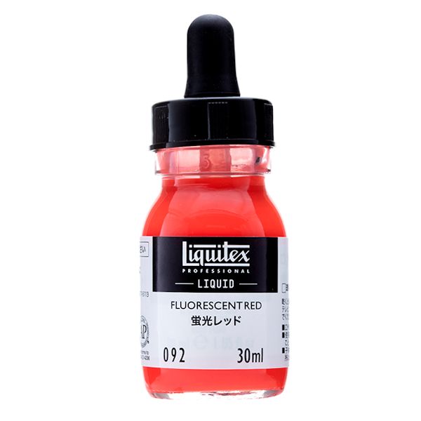 リキテックスリキッド 092 蛍光レッド (30ml)