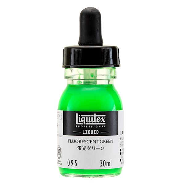 リキテックスリキッド 095 蛍光グリーン (30ml)