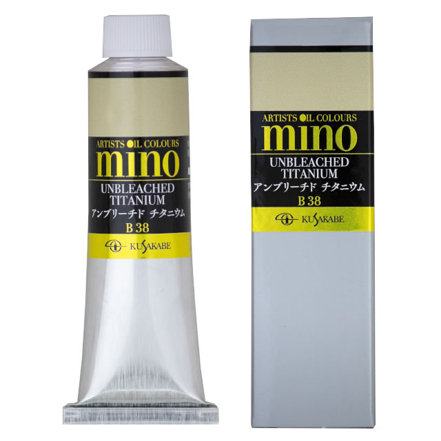 ミノー油絵具(9号)038 アンブリーチドチタニウム