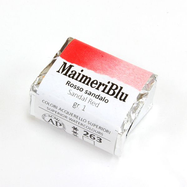 マイメリブルー固形水彩絵具 263サンダルレッド G1(ハーフパン)