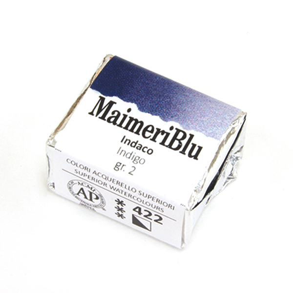 マイメリブルー固形水彩絵具 422インディゴ G2(ハーフパン)