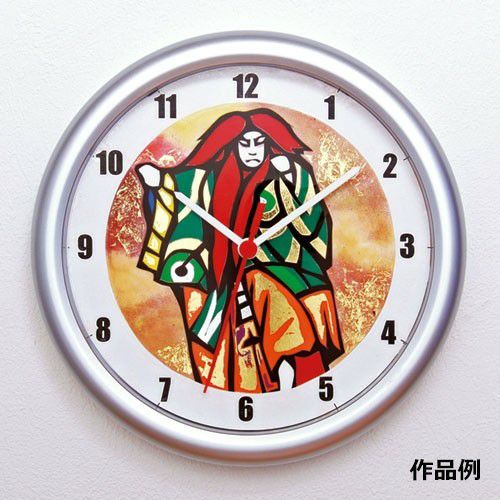 プッシュカラー切り絵掛け時計(18色)