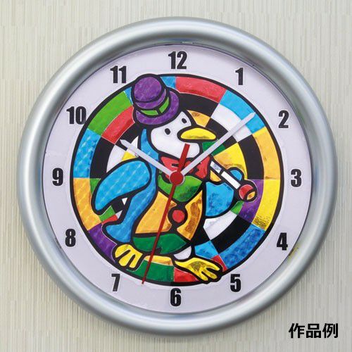 プッシュカラーステンド掛け時計(10色)