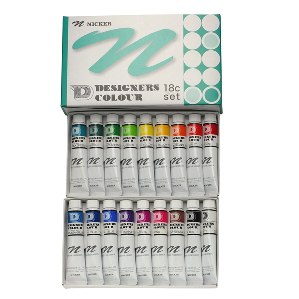 ニッカー デザイナースカラー 20ml 18色セット ※順次パッケージ変更
