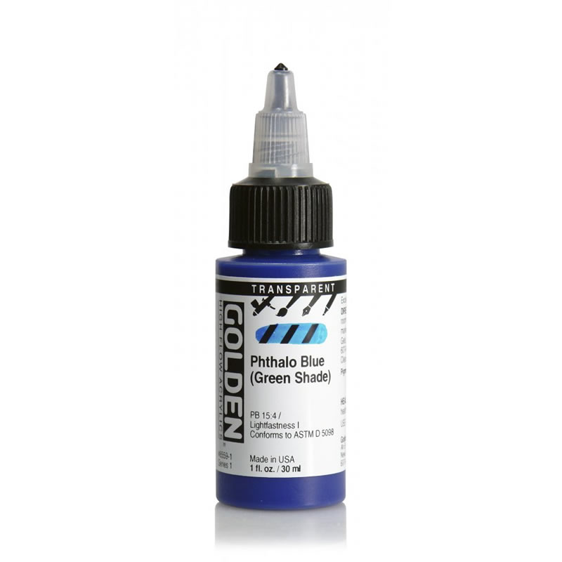 GOLDEN ハイフロー 30ml 8559 トランスペアレントフタロ ブルーグリーンシェード