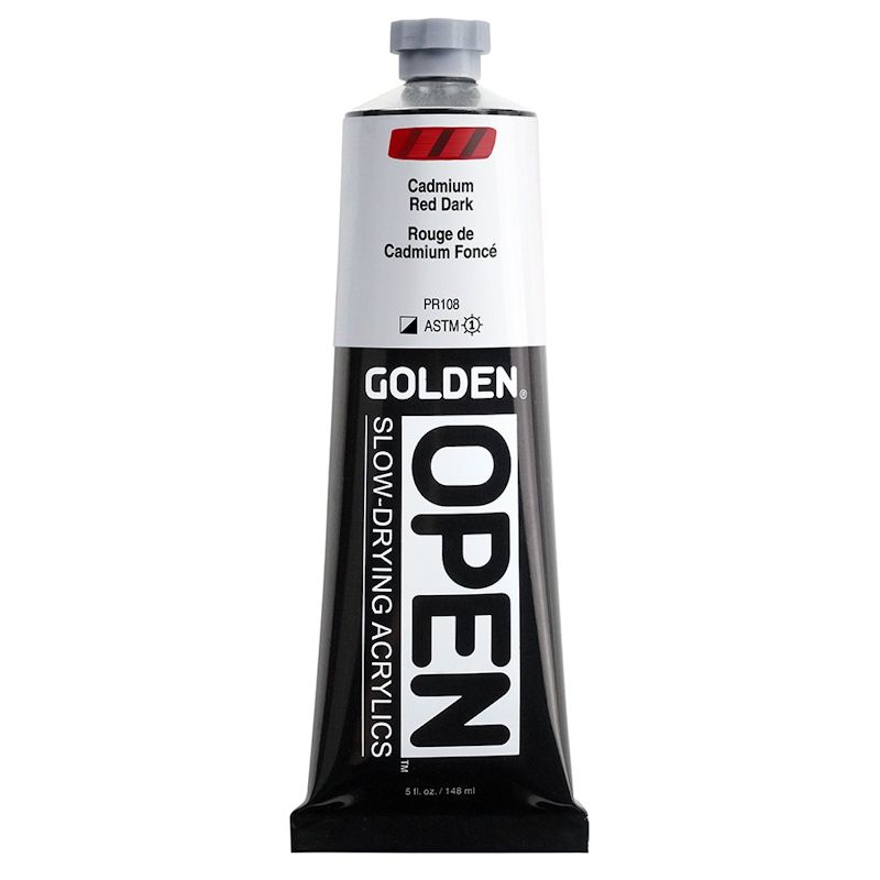 GOLDEN オープンアクリリックス 148ml 7080 カドミウムレッドダーク