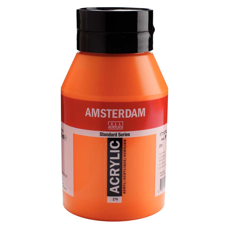 アムステルダムアクリリックカラー1000ml  276 アゾオレンジ