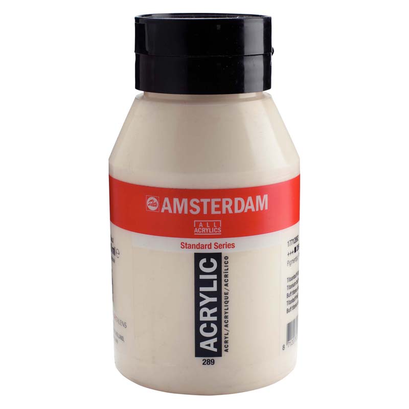 アムステルダムアクリリックカラー1000ml  289 チタニウムバフライト【欠品〜10月】