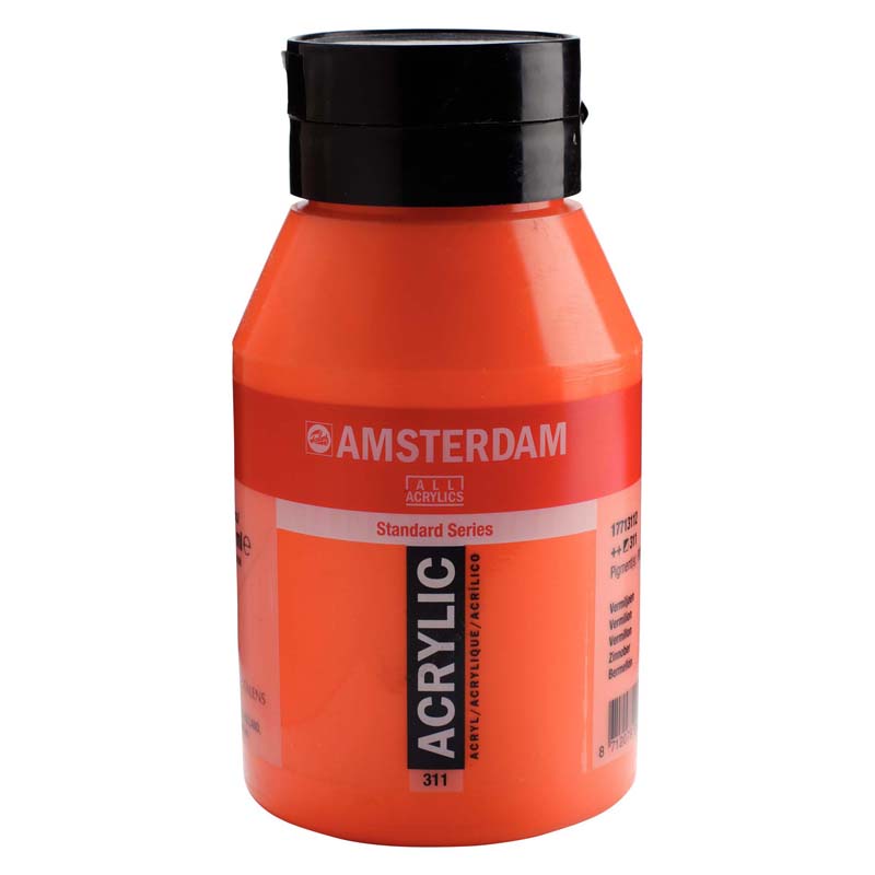 アムステルダムアクリリックカラー1000ml  311 バーミリオン
