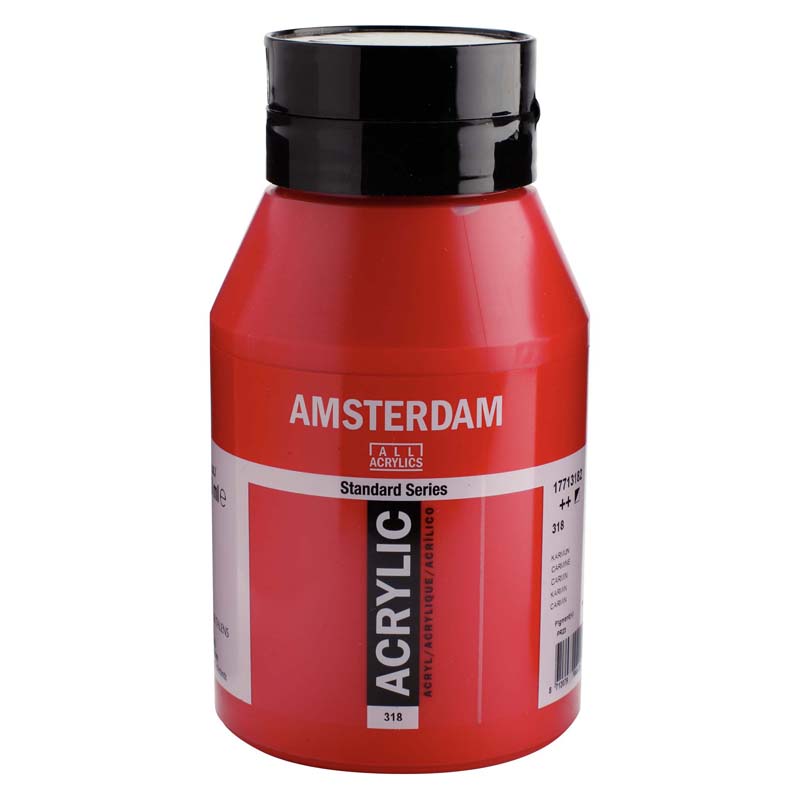 アムステルダムアクリリックカラー1000ml  318 カーマイン