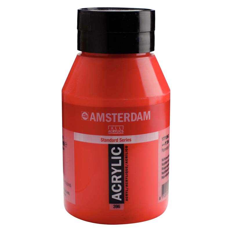 アムステルダムアクリリックカラー1000ml  396 ナフトールレッドミディアム
