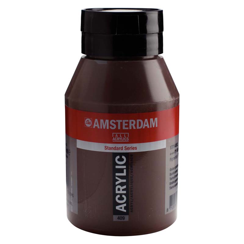 アムステルダムアクリリックカラー1000ml 409 バーントアンバー