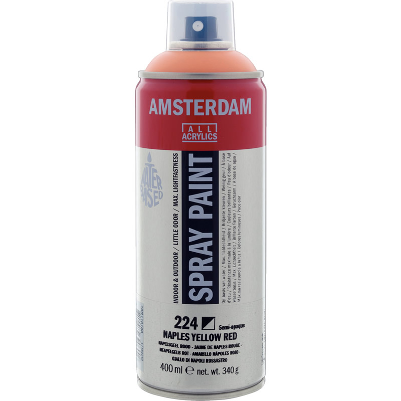 アムステルダムスプレーペイント400ml 224 ネープルスイエローレッド