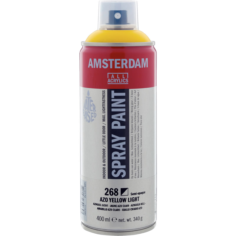 アムステルダムスプレーペイント400ml 268 アゾイエローライト