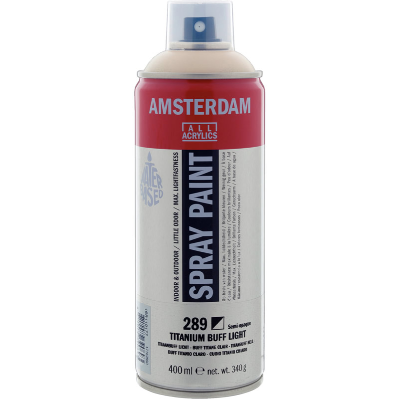 アムステルダムスプレーペイント400ml 289 チタニウムバフライト
