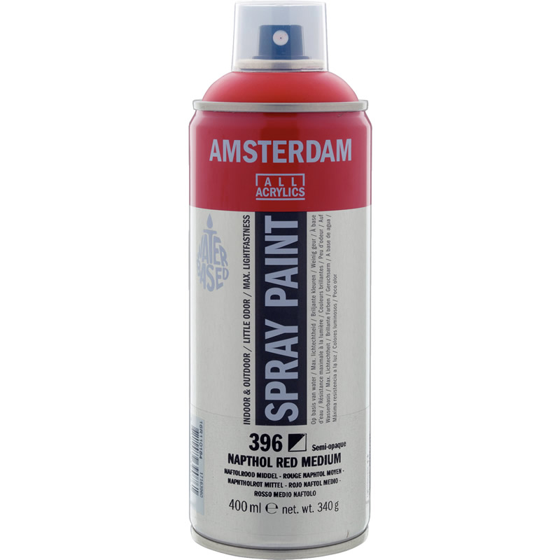 アムステルダムスプレーペイント400ml 396 ナフトールレッドミディアム